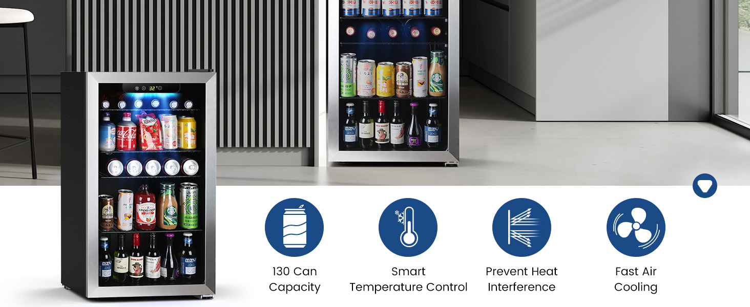 Wine & beverage mini fridge – detail 2