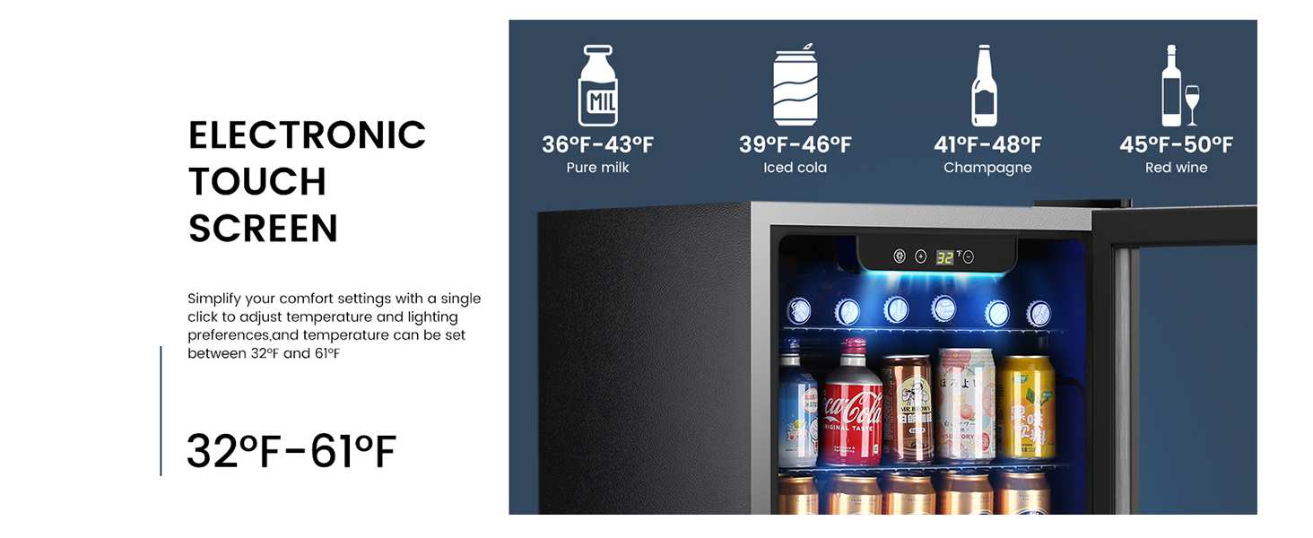 Wine & beverage mini fridge – detail 3