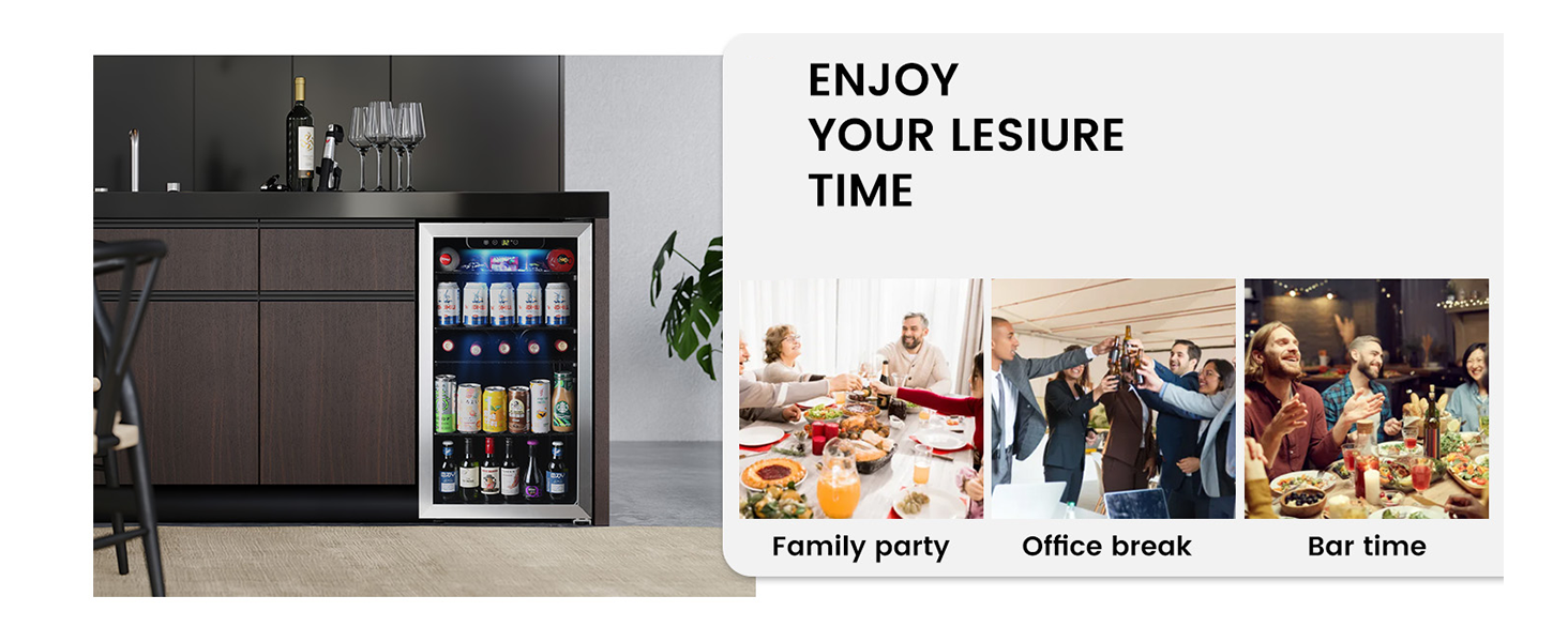 Wine & beverage mini fridge – detail 4